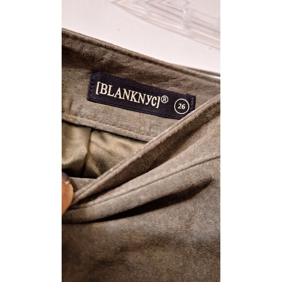 NWT BLANKNYC GREEN LEATHER SUEDE WRAP MINI CLASSIC Y2K BOHO SKIRT WOMEN SIZE 26 - Picture 4 of 8